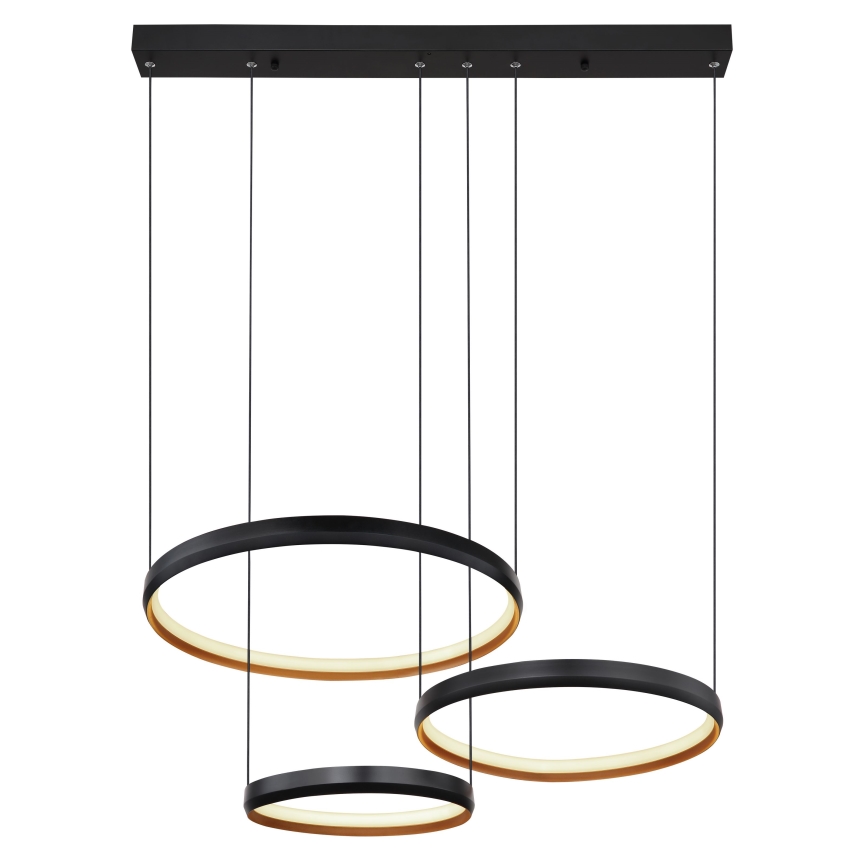 Globo - LED ljusreglerad ljuskrona på textilsladd LED/55W/230V 2700-6000K + fjärrkontroll