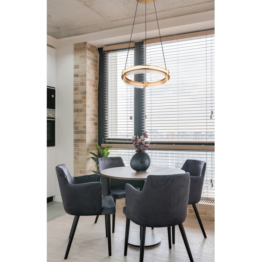 Globo - LED Ljusreglerad kristall ljuskrona på snöre LED/36W/230V 2700K-6000K + fjärrkontroll