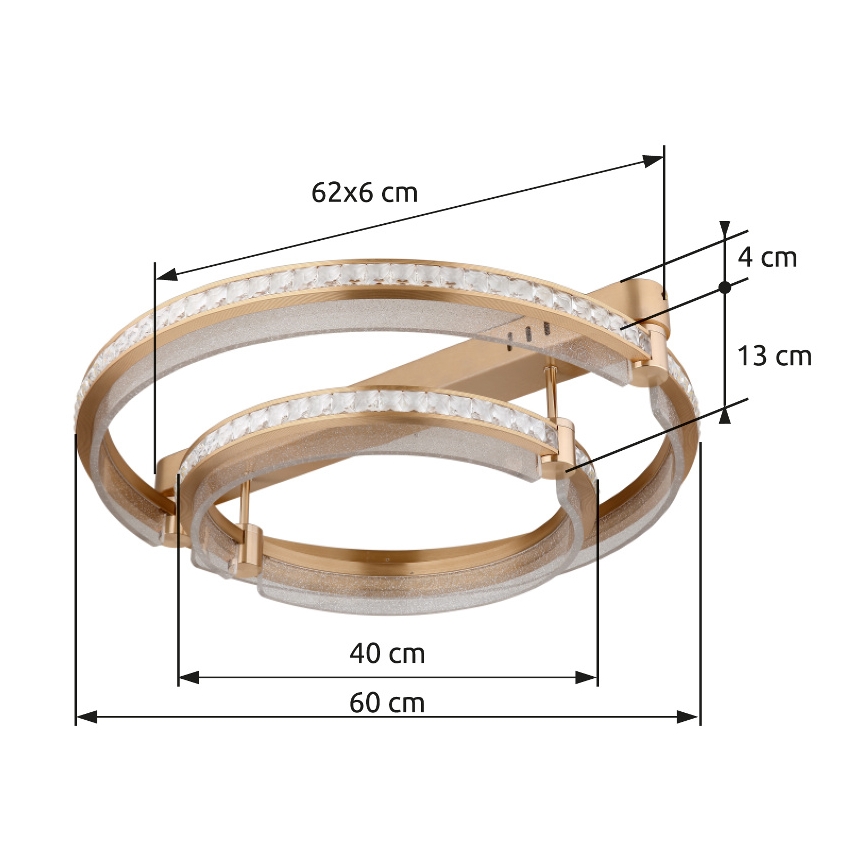 Globo - LED Dimbar taklampa LED/78W/230V 2700K-6000K + fjärrkontroll