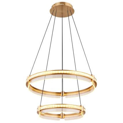 Globo - LED Ljusreglerad kristall ljuskrona på snöre LED/78W/230V 2700K-6000K + fjärrkontroll