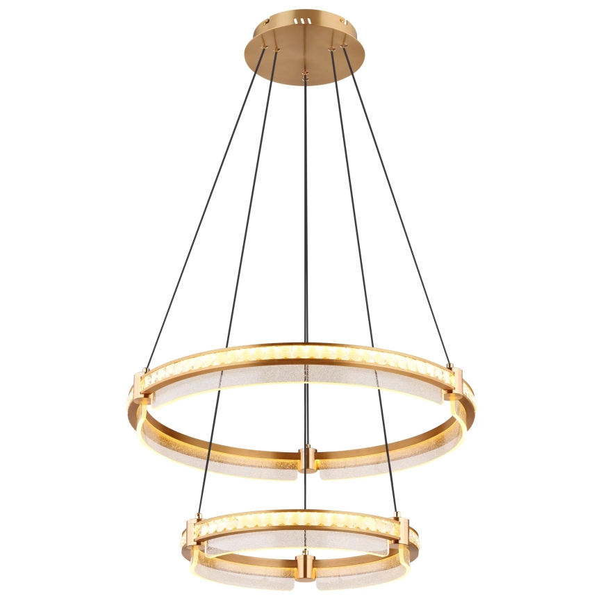 Globo - LED Ljusreglerad kristall ljuskrona på snöre LED/78W/230V 2700K-6000K + fjärrkontroll