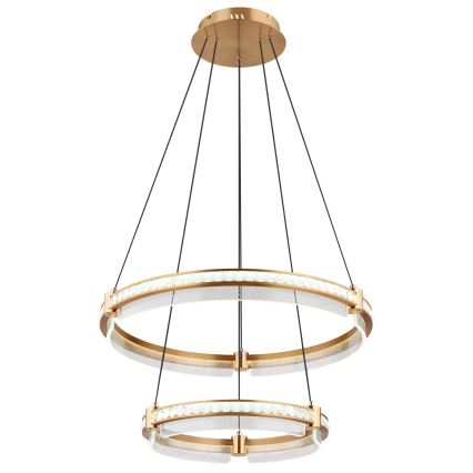 Globo - LED Ljusreglerad kristall ljuskrona på snöre LED/78W/230V 2700K-6000K + fjärrkontroll