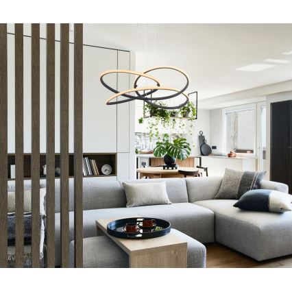 Globo 67201SH-30 – LED Ljuskrona med snöre PANDA LED/30W/230V