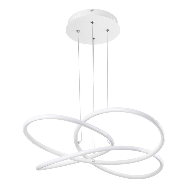 Globo 67201WH-30 - LED Ljuskrona med snöre PANDA LED/30W/230V
