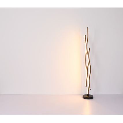 Globo - LED golvlampa LED/28W/230V 3000K svart/guld
