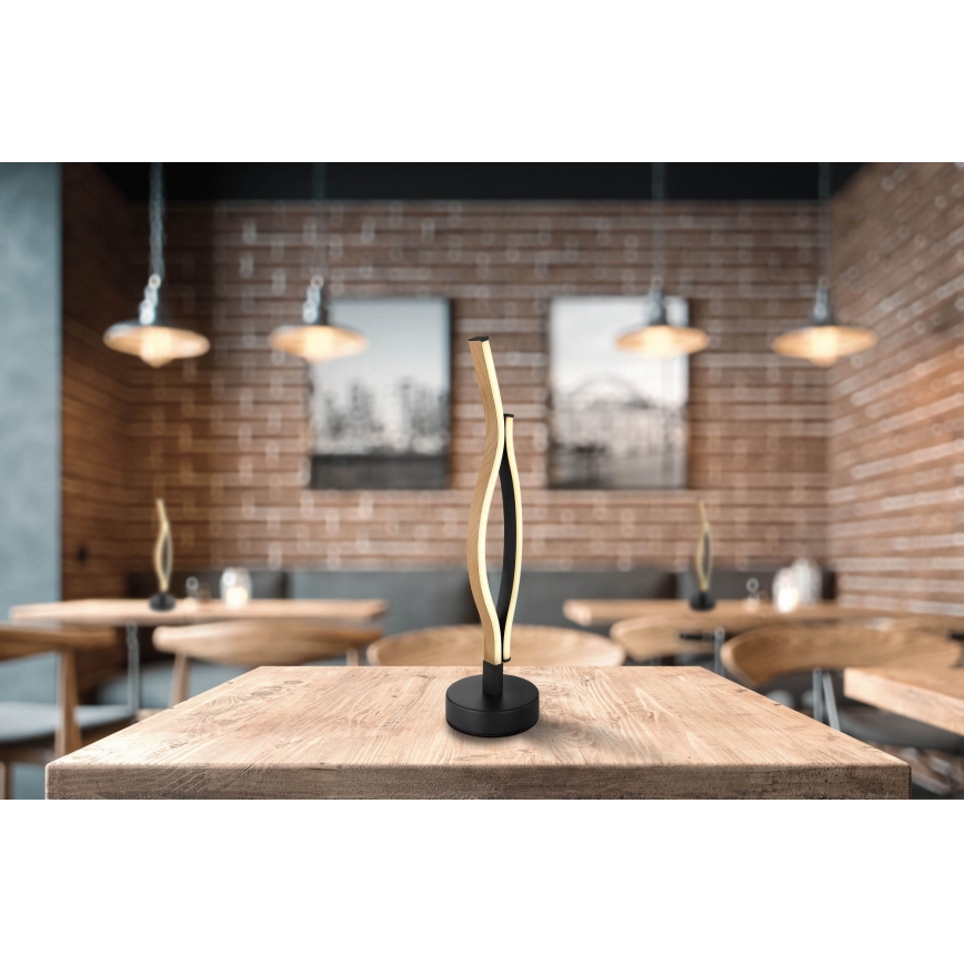 Globo - LED bordslampa LED/12W/230V svart/brun