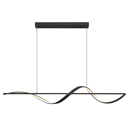 Globo - LED ljuskrona med textilsladd LED/24W/230V 3000K svart