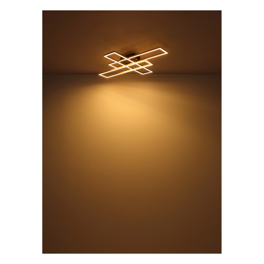 Globo - LED taklampa LED/30W/230V 3000K 60x80 cm svart/guld