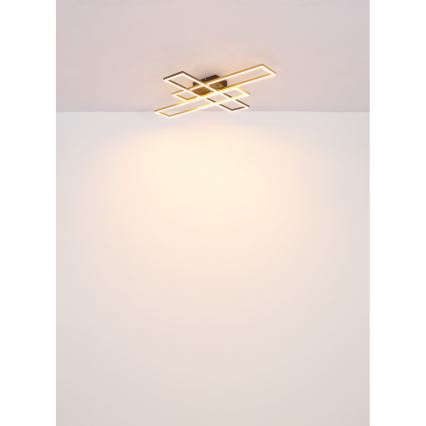 Globo - LED taklampa LED/30W/230V 3000K 60x80 cm svart/guld