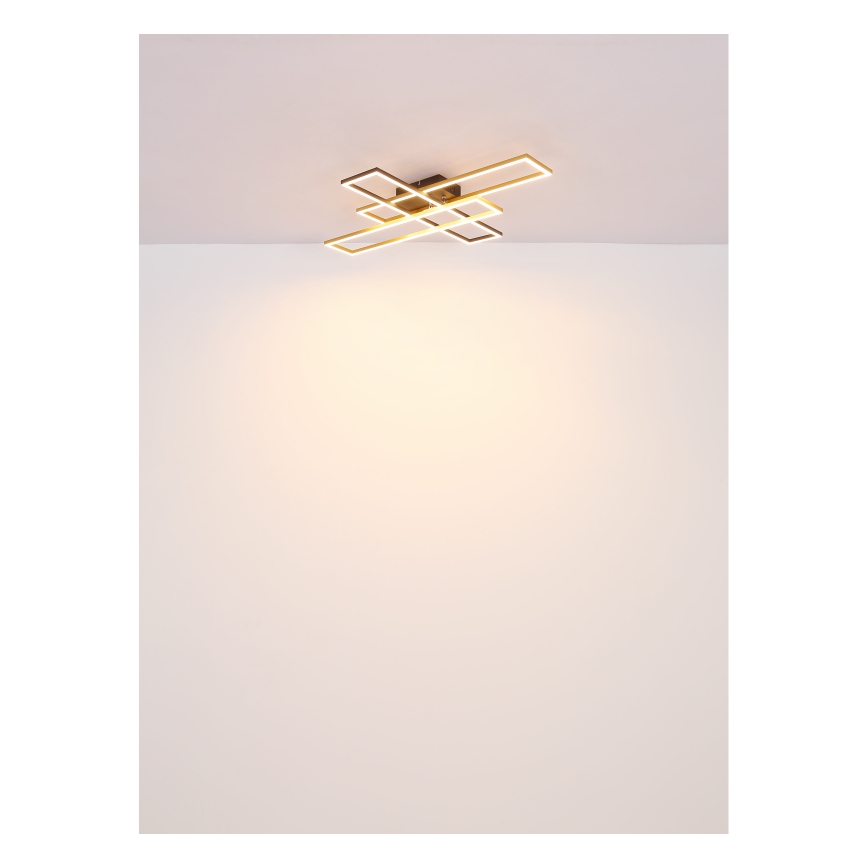 Globo - LED taklampa LED/30W/230V 3000K 60x80 cm svart/guld