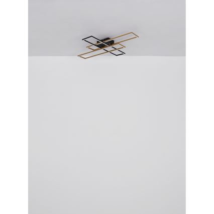Globo - LED taklampa LED/30W/230V 3000K 60x80 cm svart/guld