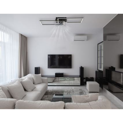 Globo - Dimbart LED-taklampa med fläkt LED/38W/230V 3000-6500K + fjärrkontroll