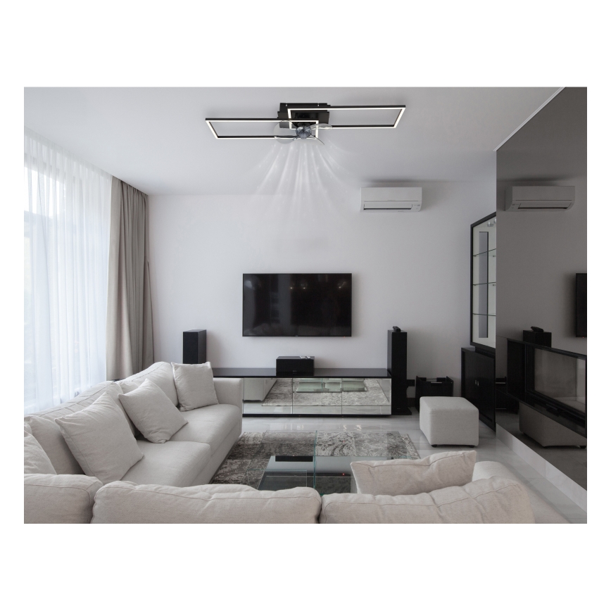 Globo - Dimbart LED-taklampa med fläkt LED/38W/230V 3000-6500K + fjärrkontroll