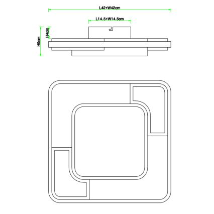 Globo - LED taklampa LED/30W/230V