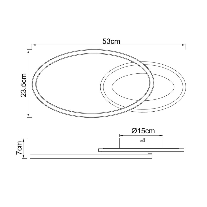 Globo - LED Takmonterad taklampa LED/24W/230V