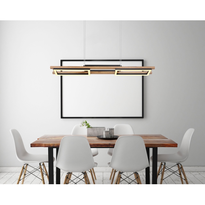 Globo - LED ljuskrona med textilsladd LED/30W/230V