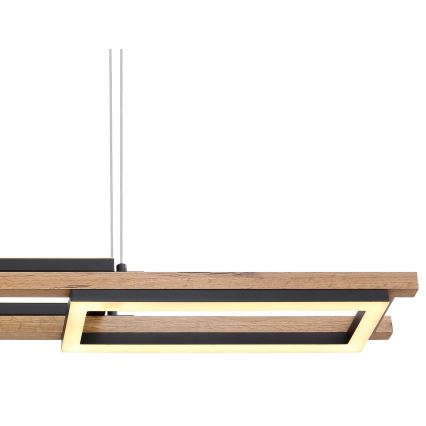 Globo - LED ljuskrona med textilsladd LED/30W/230V