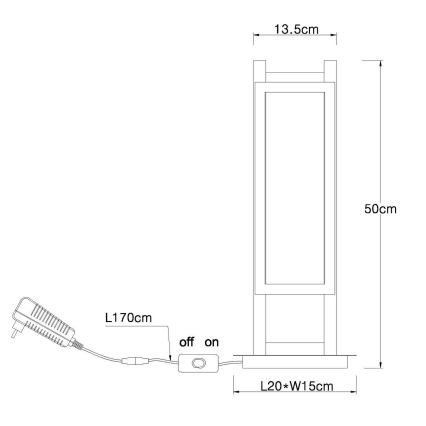 Globo - LED bordslampa LED/20W/230V