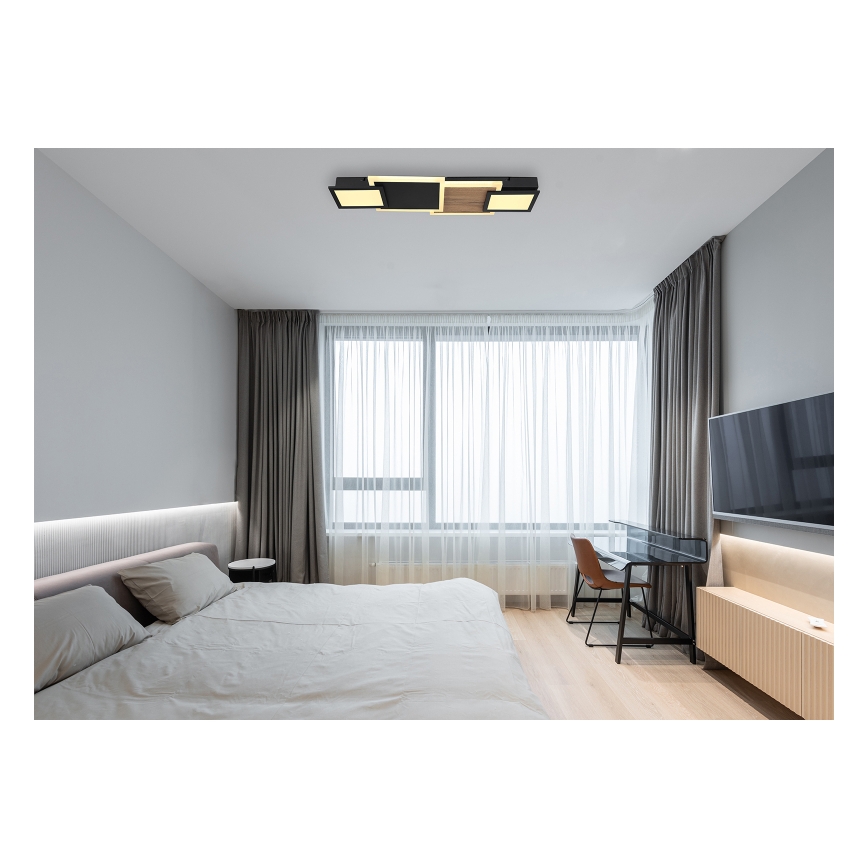 Globo 67279-30 - LED taklampa CAROLINE LED/30W/230V 25x71,5 cm beige/svart