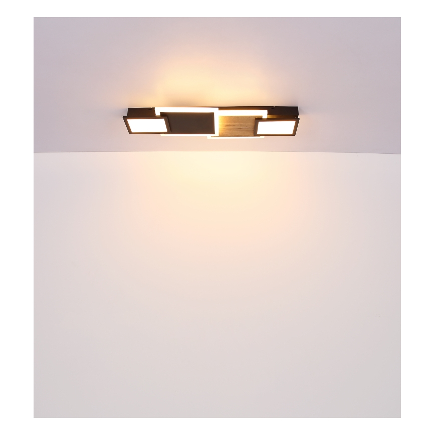 Globo 67279-30 - LED taklampa CAROLINE LED/30W/230V 25x71,5 cm beige/svart