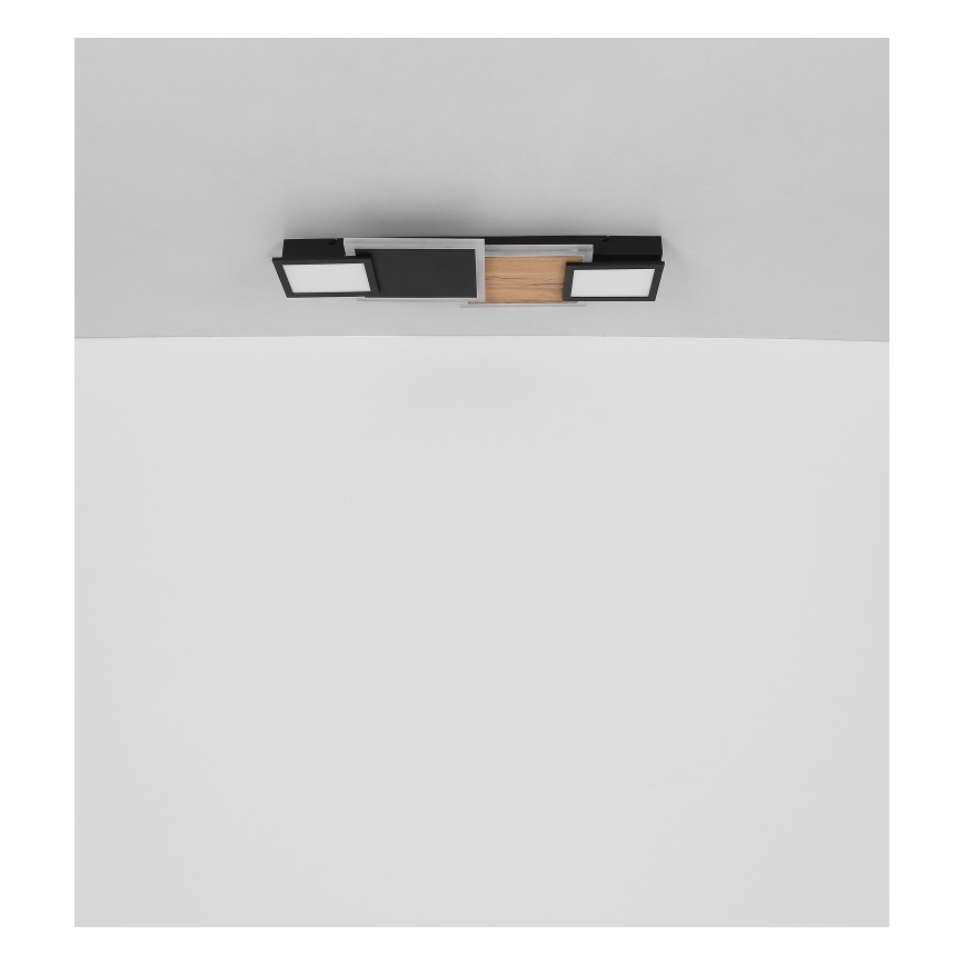 Globo 67279-30 - LED taklampa CAROLINE LED/30W/230V 25x71,5 cm beige/svart