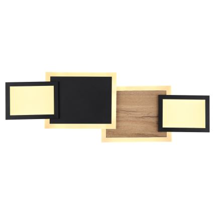 Globo 67279-30 - LED taklampa CAROLINE LED/30W/230V 25x71,5 cm beige/svart