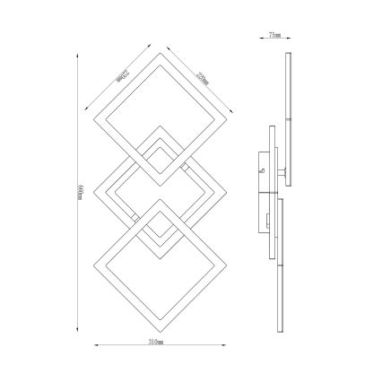 Globo - LED Taklampa LED/30W/230V