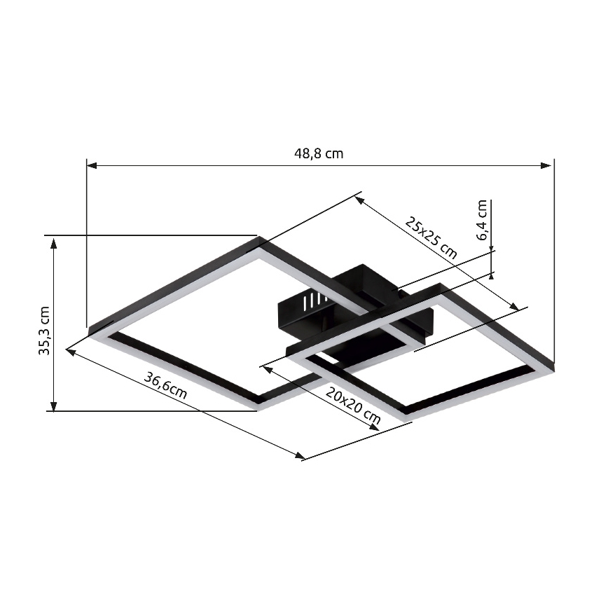 Globo - LED taklampa LED/20W/230V 3000K