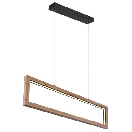 Globo 67287H - LED-pendel med kabelupphängning MANDERA LED/24W/230V brun