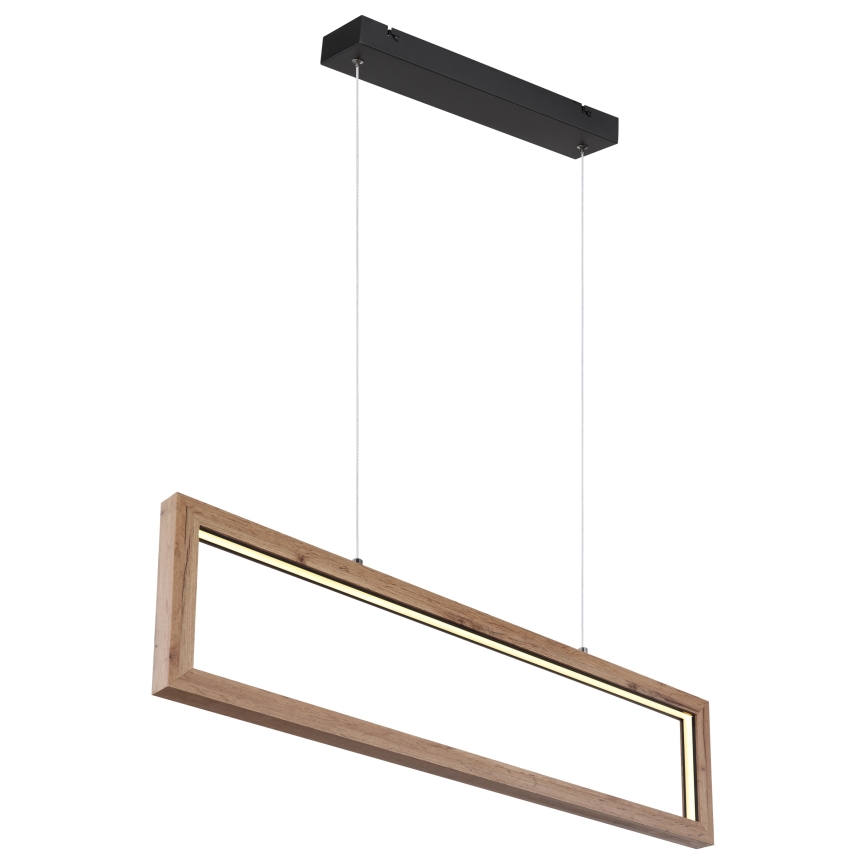 Globo 67287H - LED-pendel med kabelupphängning MANDERA LED/24W/230V brun