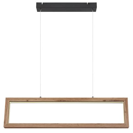 Globo 67287H - LED-pendel med kabelupphängning MANDERA LED/24W/230V brun
