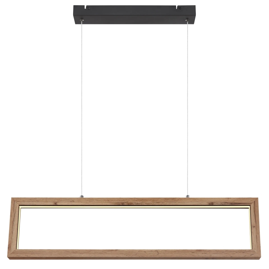 Globo 67287H - LED-pendel med kabelupphängning MANDERA LED/24W/230V brun