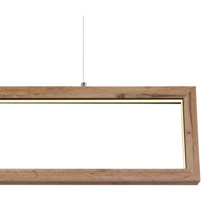 Globo 67287H - LED-pendel med kabelupphängning MANDERA LED/24W/230V brun