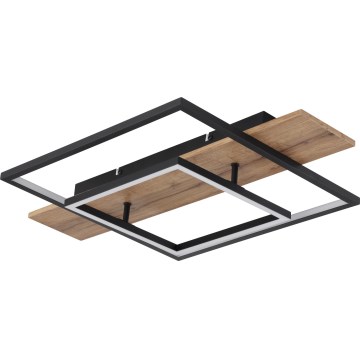 Globo 67289D - Dimbart LED-takarmatur VANNI LED/24W/230V 40x60 cm brun/svart