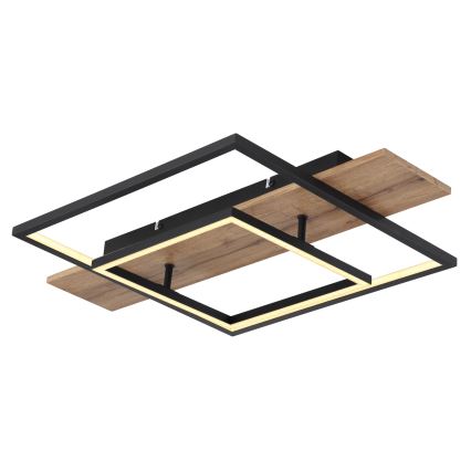 Globo 67289D - Dimbart LED-takarmatur VANNI LED/24W/230V 40x60 cm brun/svart