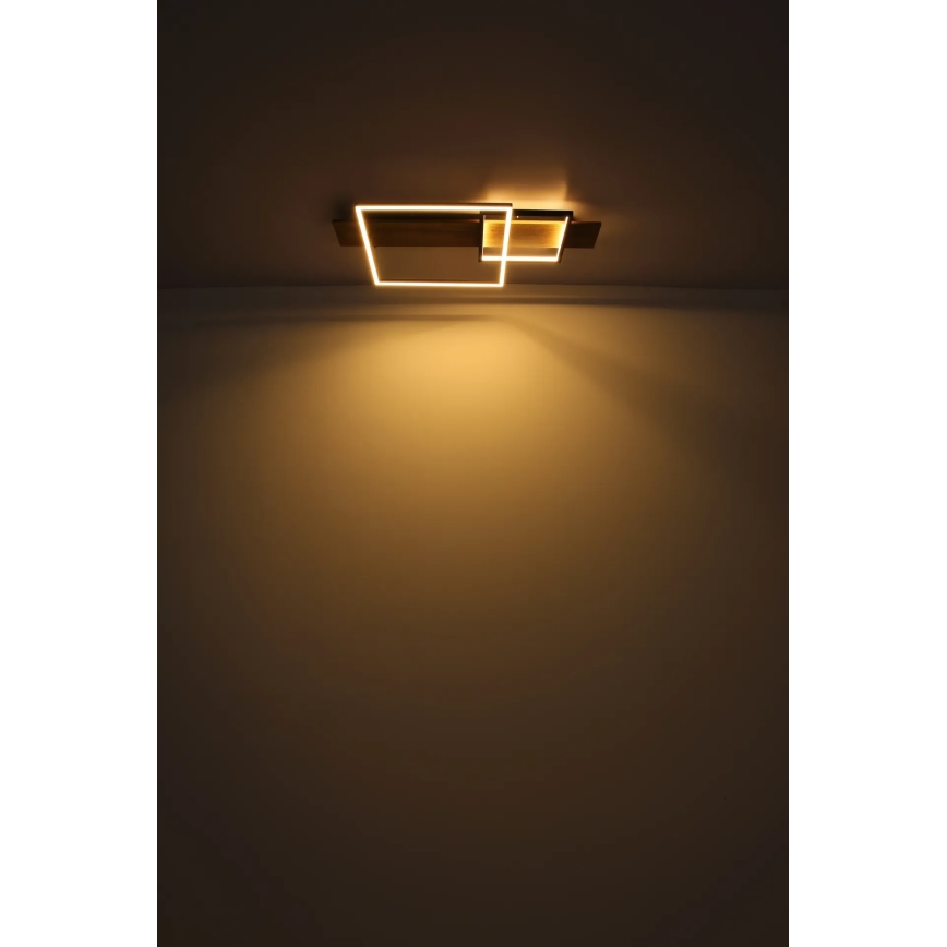Globo 67289D1 - LED-taklampa VANNI LED/24W/230V 40x75 cm brun/svart