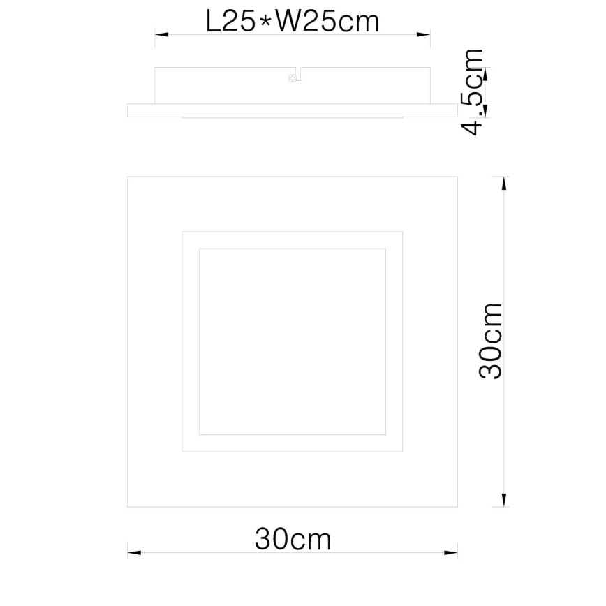Globo - LED taklampa LED/12W/230V