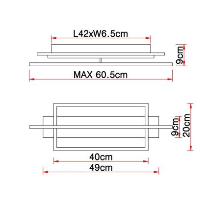 Globo - LED taklampa LED/28W/230V