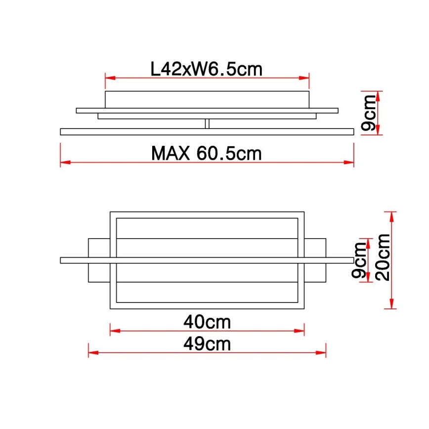 Globo - LED taklampa LED/28W/230V