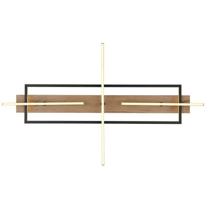 Globo 67296D2 - LED-taklampa BEATRIX LED/48W/230V 60,5x100 cm brun