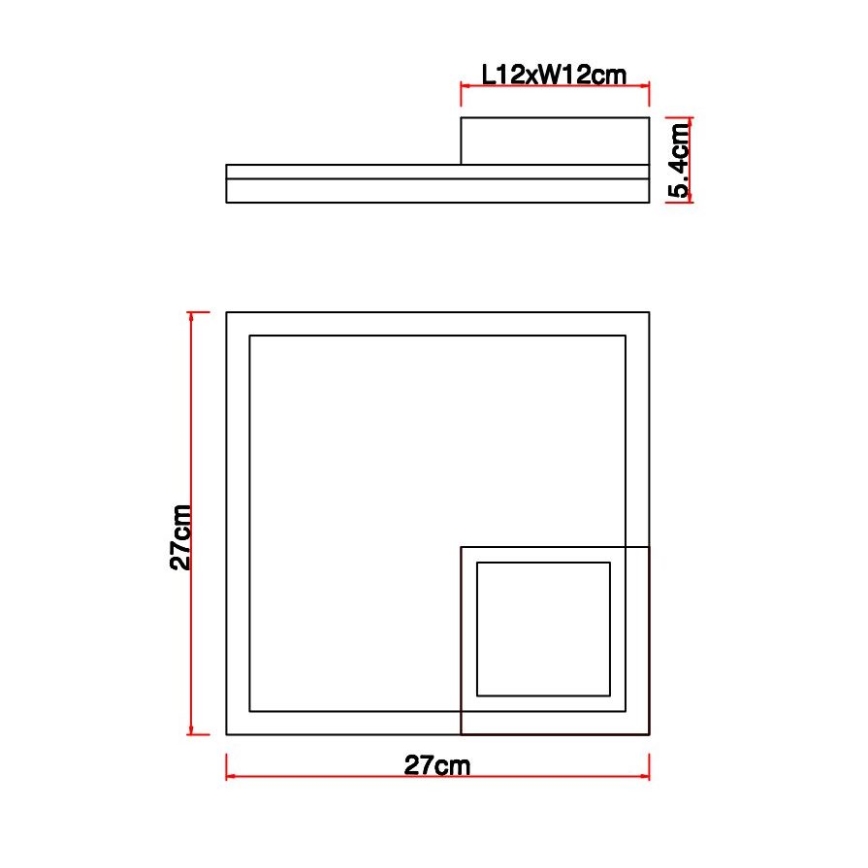 Globo - LED taklampa LED/12W/230V