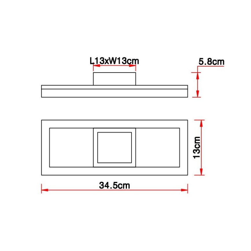 Globo - LED taklampa LED/12W/230V