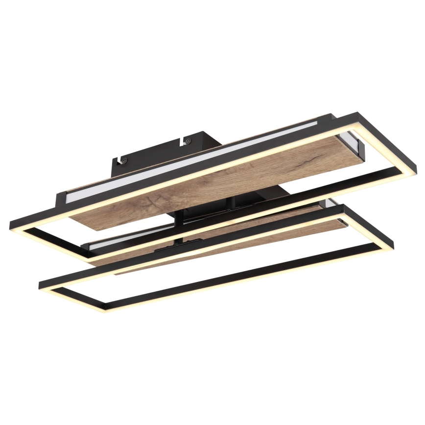 Globo 67299D1 - LED-taklampa COLLI LED/48W/230V 52 x 60 cm brun/svart