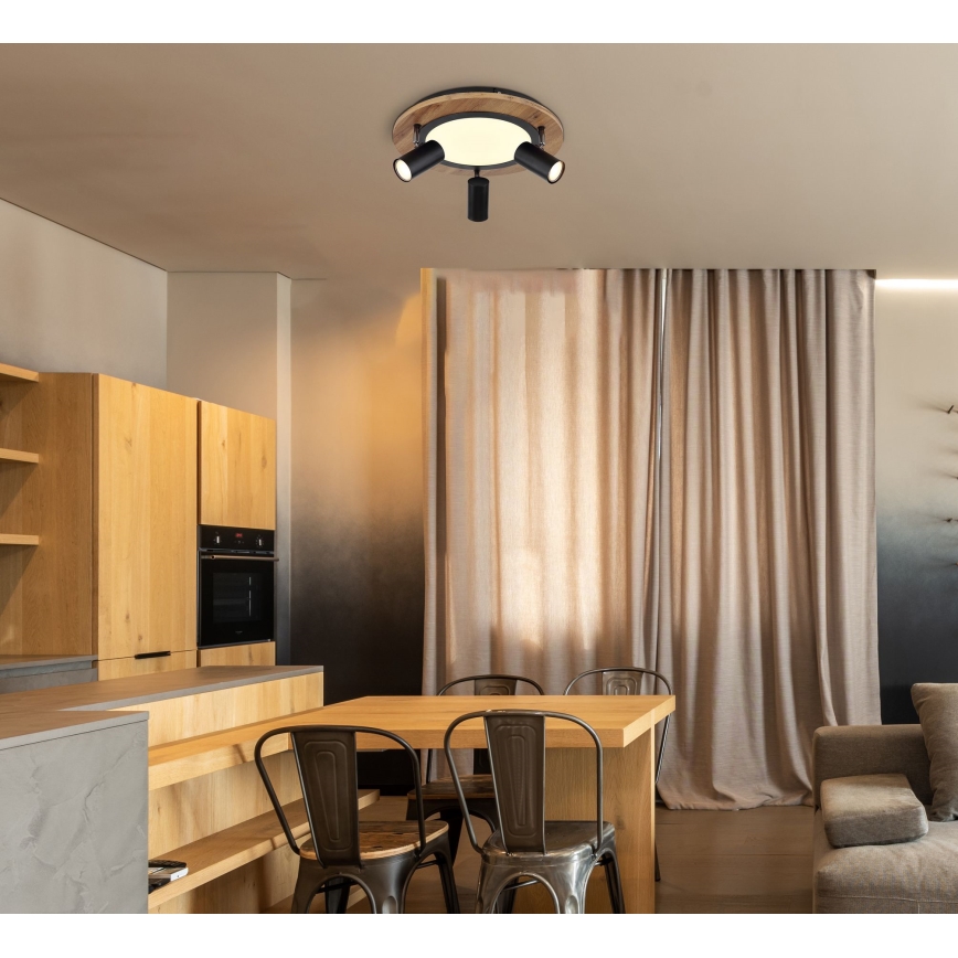 Globo - LED spotlight 3xGU10/5W/230V + LED/15W/230V