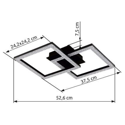 Globo - LED taklampa LED/20W/230V