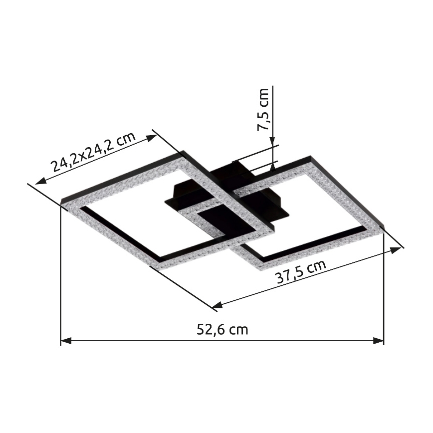 Globo - LED taklampa LED/20W/230V