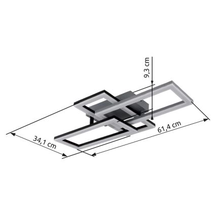 Globo - LED taklampa LED/24W/230V