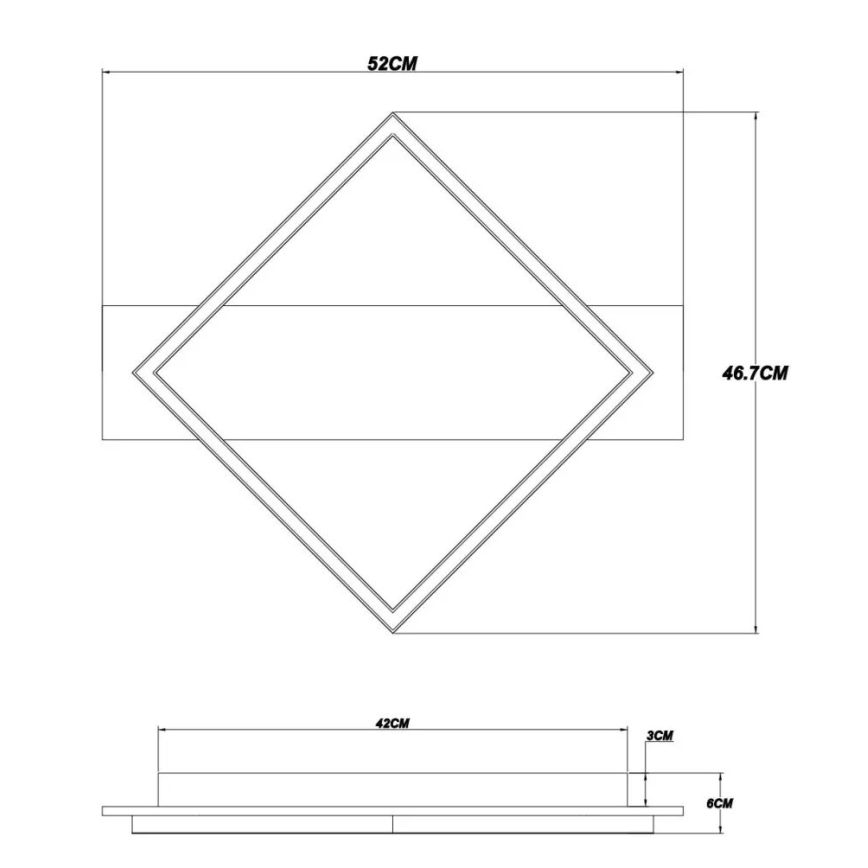 Globo - LED taklampa LED/18W/230V