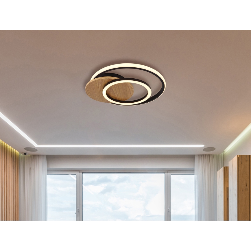 Globo - LED taklampa LED/24W/230V svart
