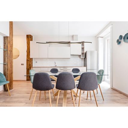 Globo - LED ljuskrona med textilsladd LED/30W/230V 3000K